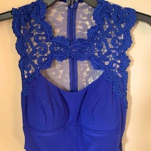 Size 2 Full length dress Royal/Navy Blue